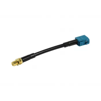 ALLNET kabel antenowy LMR-195 SMA gniazdo do Fakra gniazdo Waterblue Keycode Z 10cm