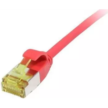 Synergy 21 Patch Cable RJ45 CAT6A 500MHz 10m Red U/FTP Slimline Round d=3.8mm TPE/LSZH Superflex AWG32 z przewodem CAT7