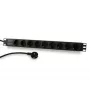 Listwa zasilająca Synergy 21 ALLNET 19-calowa, 9x gniazda CEE7/3 z wtykiem CEE7/7, kabel 2m, czarna (S215390V4)