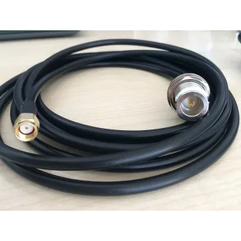 ALLNET ANT-CAB-RSMA-N-F-300-P Kabel koncentryczny LMR-195, R-SMA Męski do N-Żeński, 3 m, Czarny