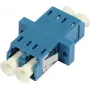 SYNERGY21 LC-LC Duplex Multimode OM2 Fiber Optic Adapter, Ceramic Sleeve, PVC, Blue