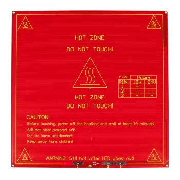 ALLNET 4duino Podgrzewany Stół do Drukarki 3D Kwadratowy 215mm 12V/24V RepRap Mendel (ALL_KS_hotbed_square)