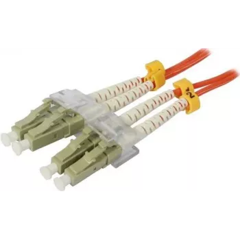SYNERGY21 Kabel światłowodowy krosowy 0,5m LC-LC Duplex OM2 50/125µm LSZH Pomarańczowy