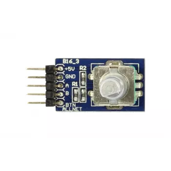 ALLNET 4duino Rotary Encoder (4duino_B16) - Przyrostowy enkoder obrotowy z przyciskiem, 20 PPR, 3.3-5V DC, dla Arduino i Raspberry Pi