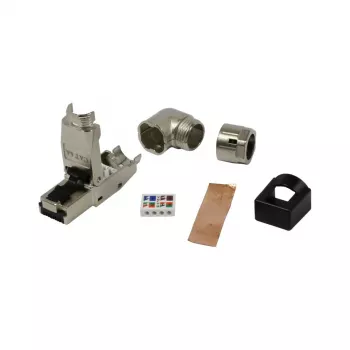 SYNERGY21 RJ45 Field-Terminable Tool-Less Plug Cat.6A Shielded Straight/Angled (S216569)