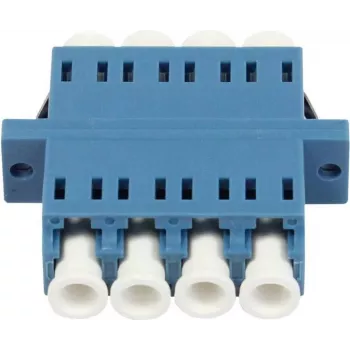 SYNERGY21 Sprzęgacz światłowodowy LC-LC Quad Jednomodowy OS2 Niebieski PVC