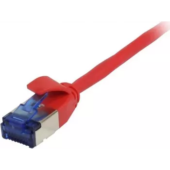 SYNERGY21 Patch Cable RJ45, CAT6A 500MHz, 7.5m, Czerwony, U/FTP, Slimline Round d=3.8mm, TPE (Superflex), AWG32