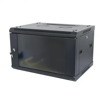 ALLNET 19 inch Szafa ścienna 18U Głębokość 600mm Czarna Flat Pack Seria SMA