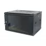 ALLNET 19 inch Szafa ścienna 18U Głębokość 600mm Czarna Flat Pack Seria SMA