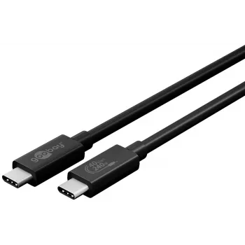 Kabel Goobay Sync & Charge USB-C, USB4 Gen 3x2, 240 W, 0,7 m
