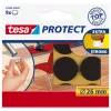 Tesa Protect Felt Glides - Okrągłe - Brązowe - 26 mm - 9 sztuk