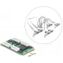 Delock Mini PCIe I/O Full Size Card do 8 x Serial RS-232 DB9 z listwami standardowymi i niskoprofilowymi