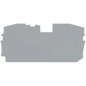 WAGO 2016-1291 Płyta końcowa do listew zaciskowych TOPJOB® S, szara, grubość 1 mm, 73 x 36,5 mm