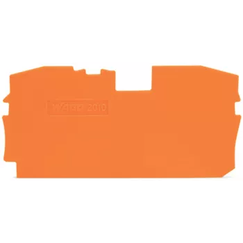 WAGO 2010-1292 Płyta końcowa i pośrednia, pomarańczowa, grubość 1 mm, długość 67,2 mm, wysokość 33,5 mm, do serii TOPJOB® S 2010