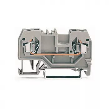 WAGO 280-901 Przelotowy blok zaciskowy, 2-przewodowy, 2,5 mm², CAGE CLAMP, szary