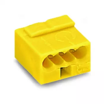 WAGO 243-504 COMPACT Lighting Connector, Female, 4-Pole, Push-wire, 400 V, 24 A, 100 szt.