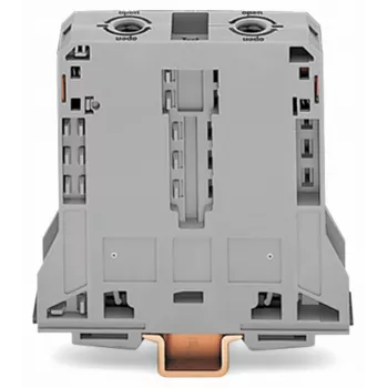WAGO 285-195 CAGE CLAMP® Listwa zaciskowa na szynę DIN, 2-przyłączeniowa, 125A, 1000V, szary