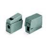 WAGO 224-101 1-przewodowa 2-drożna Zaciskarka Push-in CAGE CLAMP, 400 V, 24 A, 0,5-2,5 mm², przezroczysty/szary