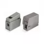 WAGO 224-101 1-przewodowa 2-drożna Zaciskarka Push-in CAGE CLAMP, 400 V, 24 A, 0,5-2,5 mm², przezroczysty/szary