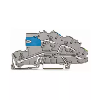 WAGO 2003-7641 TOPJOB® S 3-przewodowa listwa zaciskowa przelotowa, 2,5 mm², 400 V, szary