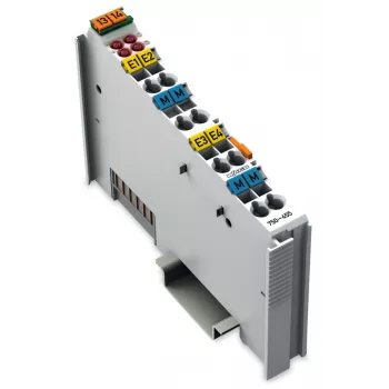 WAGO 750-455 4-kanałowy moduł wejść analogowych, 0,5 kV, 32 V, 12 bitów, 100 Ohm
