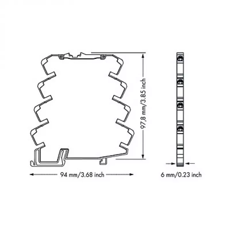 WAGO 857-800 Przetwornik temperatury / Kondycjoner sygnału, szary, -25 do 70 °C, 6 x 94 x 97,8 mm, 35,3 g
