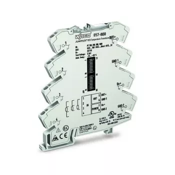WAGO 857-800 Przetwornik temperatury / Kondycjoner sygnału, szary, -25 do 70 °C, 6 x 94 x 97,8 mm, 35,3 g