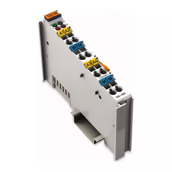 WAGO 750-559 Analog Output Module - 4 Channels, 0-10 V, 12 Bit, 500 V System Isolation, 10 ms Response Time, CAGE CLAMP