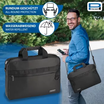 PEDEA Notebook Clutch 17,3 inch (43,9 cm) - Czarny