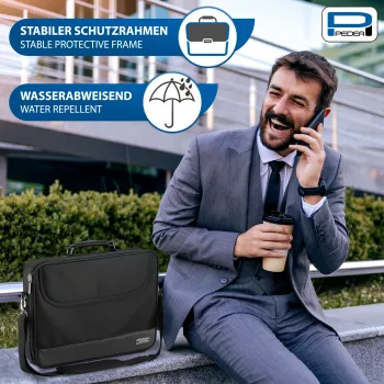 Torba na notebook PEDEA BLACKLINE 15,6 inch (39,6 cm) Czarny