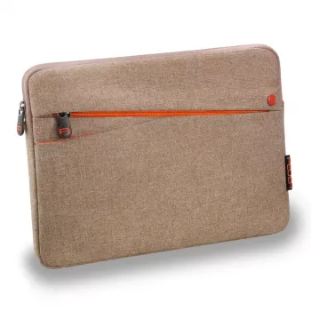PEDEA Fashion Tablet Case dla Samsung Galaxy Tab S6 Lite / A9+ / S9 / A8, Beż/Pomarańczowy, Neopren