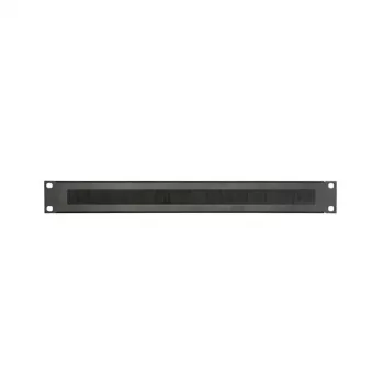 Adam Hall 19 inch 1U Panel Zaślepiający z Paskiem Szczotkowym 87221BRUSH Czarny
