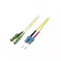EFB Elektronik Fiber Optic Patch Cable E2000/APC to SC Singlemode OS2 9/125µm 15m Yellow