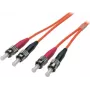 EFB ECOFIBER Duplex Jumper ST-ST 50/125 µm OM2 LSZH Orange 3.0 mm 20 m
