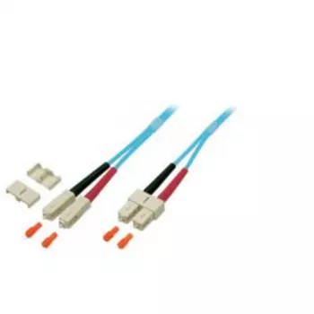 EFB Elektronik O7413.10 Duplex Jumper SC-SC 50/125 µm, 10 m, OM3, Turkusowy