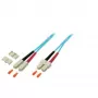 EFB Elektronik O7413.10 Duplex Jumper SC-SC 50/125 µm, 10 m, OM3, Turkusowy