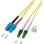 EFB-Elektronik Duplex Jumper LC/APC-SC 9/125µ, OS2, LSZH, Yellow, 2.0mm, 3m