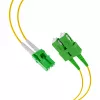 EFB Elektronik Duplex Patchkabel LC/APC-SC/APC OS2 G652D 1m LSZH 2mm żółty