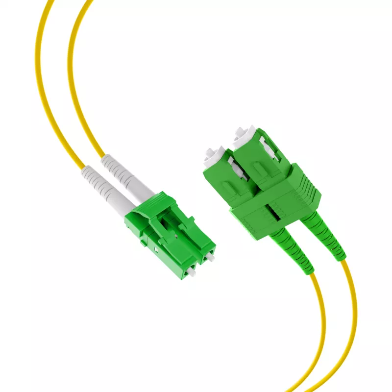 EFB Elektronik Duplex Patchkabel LC/APC-SC/APC OS2 G652D 1m LSZH 2mm żółty