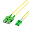 EFB Elektronik Duplex Patchkabel LC/APC-SC/APC OS2 G652D 1m LSZH 2mm żółty