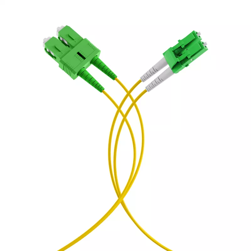 EFB Elektronik Duplex Patchkabel LC/APC-SC/APC OS2 G652D 1m LSZH 2mm żółty