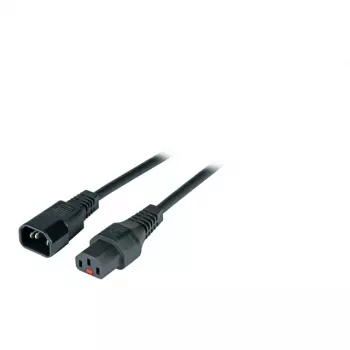 EFB-Elektronik IEC Lock Power Extension Cable C14 to C13, 2,0 m, Black (EK601SW.2)