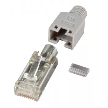 HIROSE RJ45 Wtyk STP TM11 Szary 100 sztuk Cat. 5e - H7540.12-100