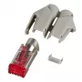 EFB RJ45-Hirose Connector STP, TM21 Grey, 100 Pieces, 3 Elements, Cat. 6