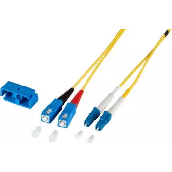 EFB Elektronik O0360.30 Duplex Jumper LC-SC 9/125µm OS2 LSZH Yellow 2.0mm 30m