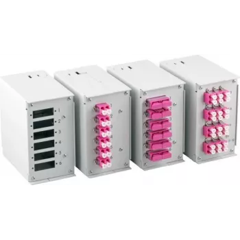 EFB Elektronik Panel przedni na 6 x SC-D, LC-Quad z otworami montażowymi 1,7 mm