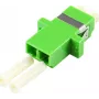Sprzęgacz światłowodowy EFB Electronics LC Duplex OM5, limonkowy, tuleja ceramiczna, obudowa SC Simplex