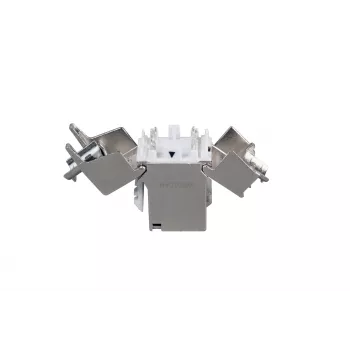 EFB Elektronik RJ45 Keystone Slimline Cat.6A Silver STP PVP Component 12-Pack - Power over Ethernet - RJ-45