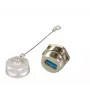 EFB Elektronik USB 3.0 IP67 Feed-Through Coupling Type A Socket / Type A Socket