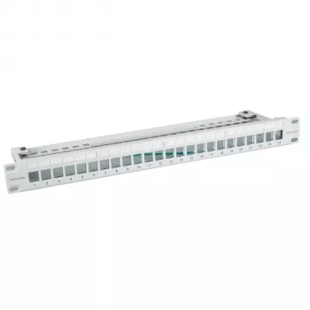 Panel dystrybucyjny EFB Electronics 19 cali 48 portów 1U do modułów Slimline kolor metaliczny